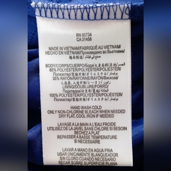 2/$20 BCBGENERATION Spectrum Blue pleated mini skirt - Picture 5 of 8